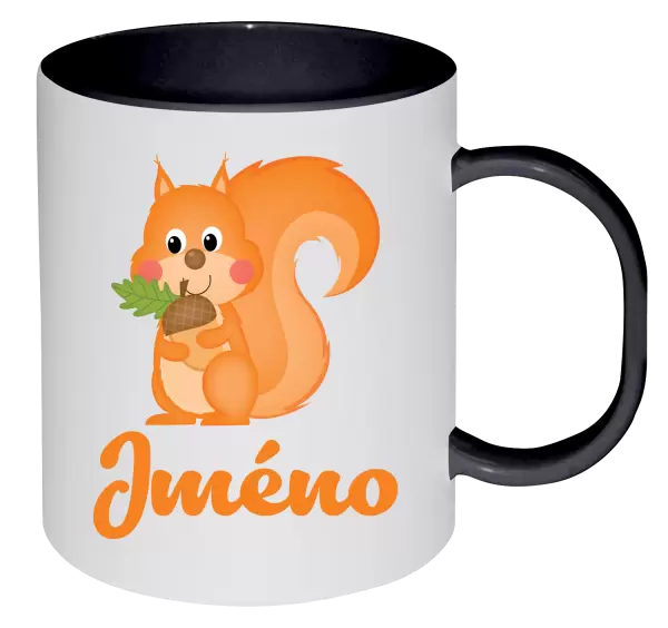 Plastový hrnek Veverka se jménem