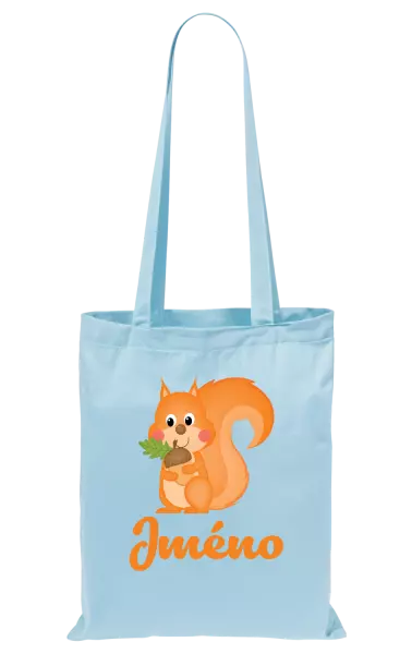 Látková taška Veverka se jménem