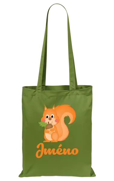 Látková taška Veverka se jménem