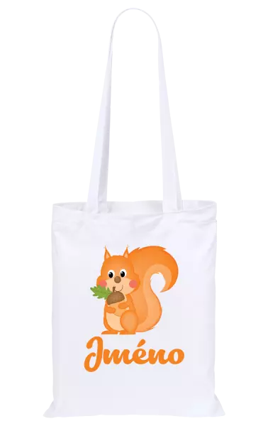 Látková taška Veverka se jménem
