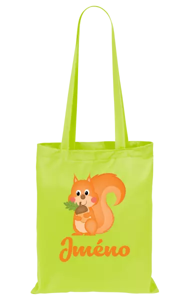 Látková taška Veverka se jménem