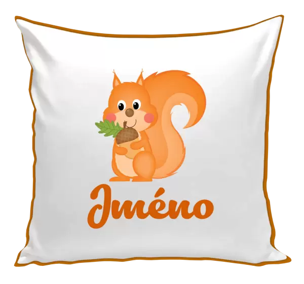 Polštář Veverka se jménem