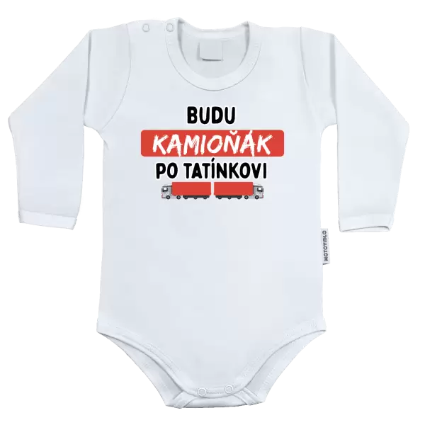 Dětské body Budu kamioňák po tatínkovi