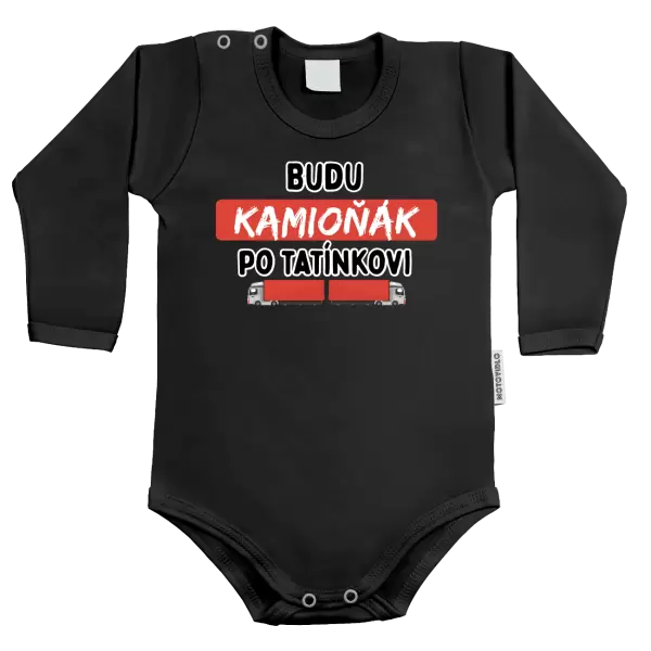 Dětské body Budu kamioňák po tatínkovi