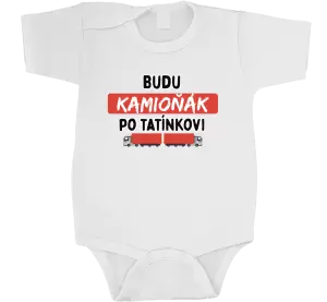 Dětské body Budu kamioňák po tatínkovi