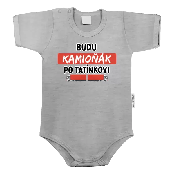 Dětské body Budu kamioňák po tatínkovi