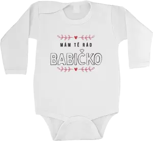 Dětské body Mám tě rád babičko