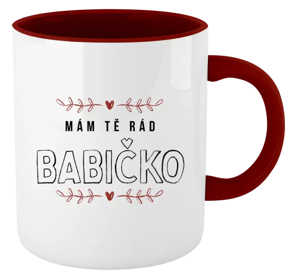 Hrnek Mám tě rád babičko