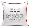 Polštář Mám tě rád babičko