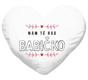 Polštář Mám tě rád babičko