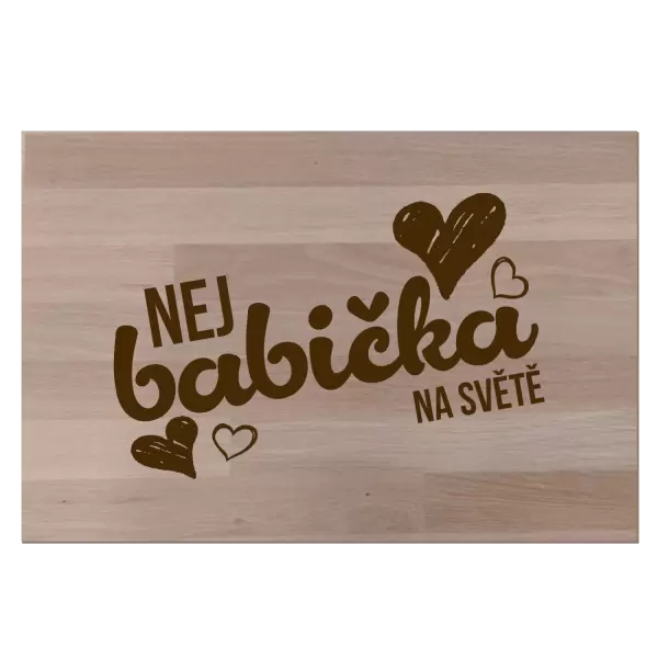 Bukové prkénko Nej babička na světě