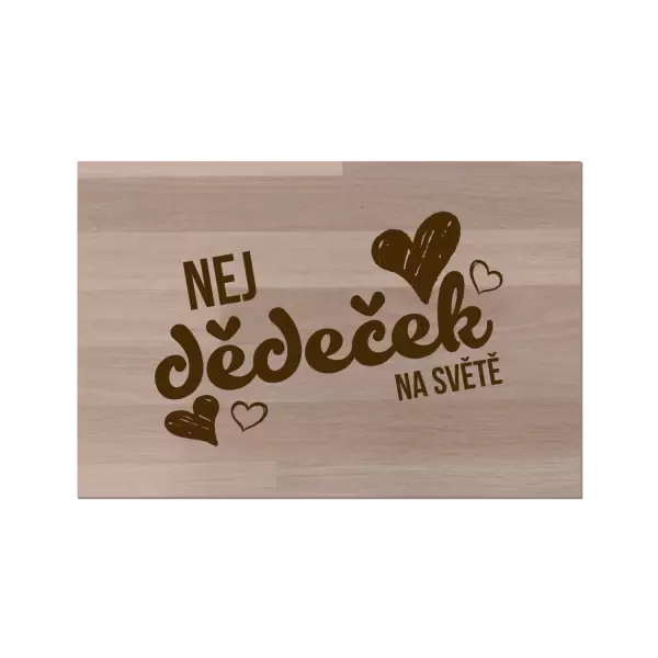 Bukové prkénko Nej dědeček na světě