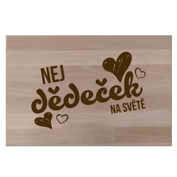 Bukové prkénko Nej dědeček na světě