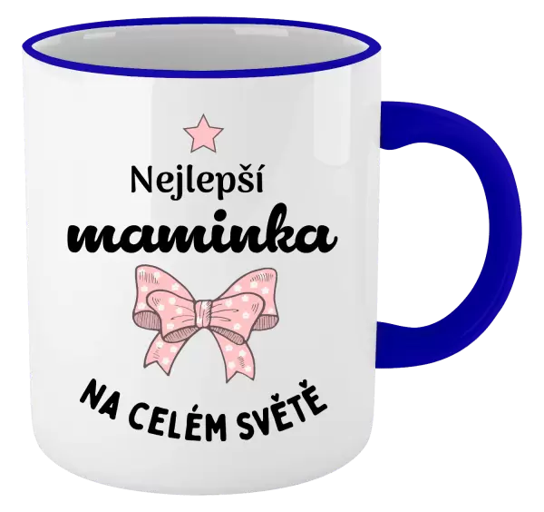Hrnek Nejlepší maminka na celém světě - mašlička