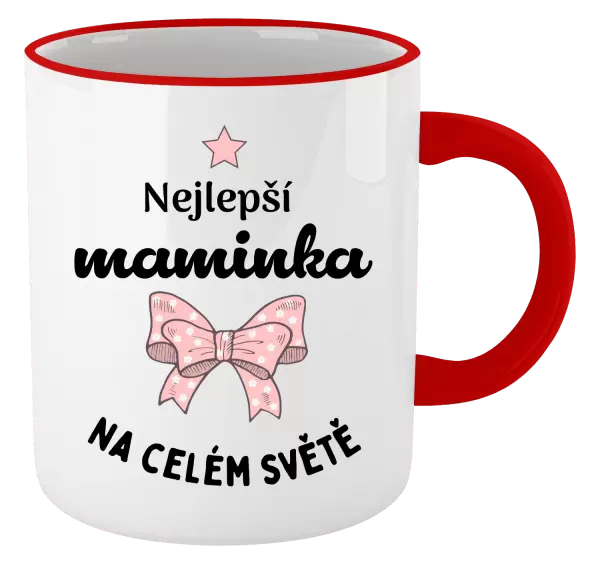 Hrnek Nejlepší maminka na celém světě - mašlička