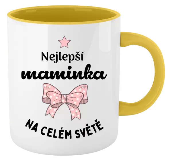 Hrnek Nejlepší maminka na celém světě - mašlička