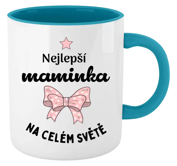 Hrnek Nejlepší maminka na celém světě - mašlička