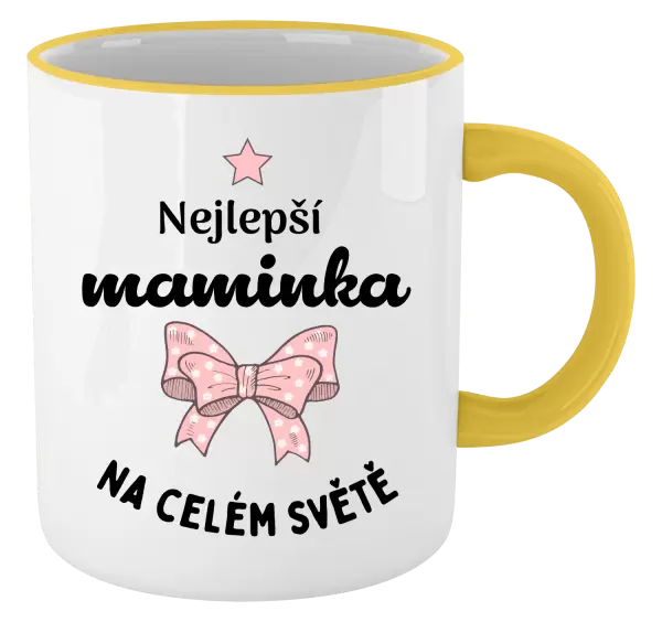 Hrnek Nejlepší maminka na celém světě - mašlička