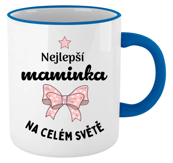 Hrnek Nejlepší maminka na celém světě - mašlička