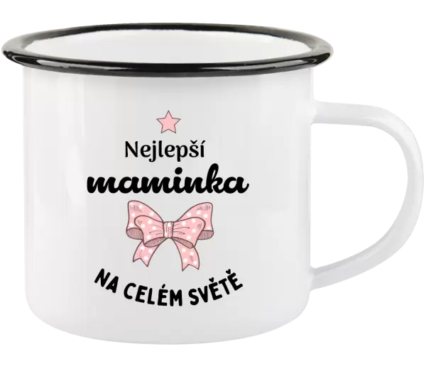 Plecháček Nejlepší maminka na celém světě - mašlička