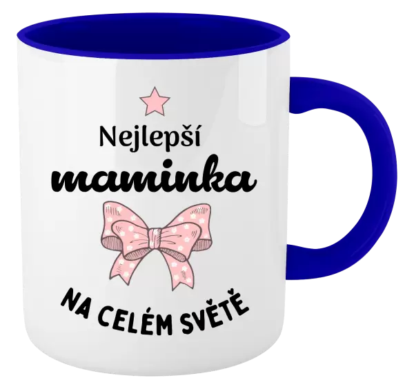 Hrnek Nejlepší maminka na celém světě - mašlička