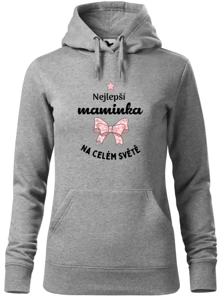 Dámská mikina Nejlepší maminka na celém světě - mašlička