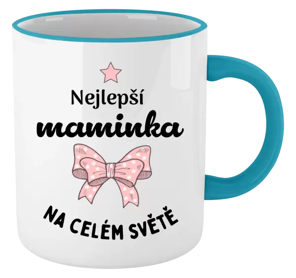 Hrnek Nejlepší maminka na celém světě - mašlička