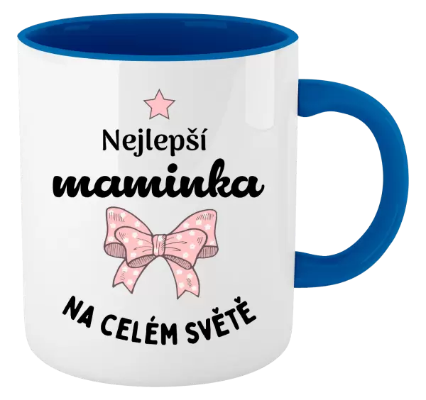 Hrnek Nejlepší maminka na celém světě - mašlička