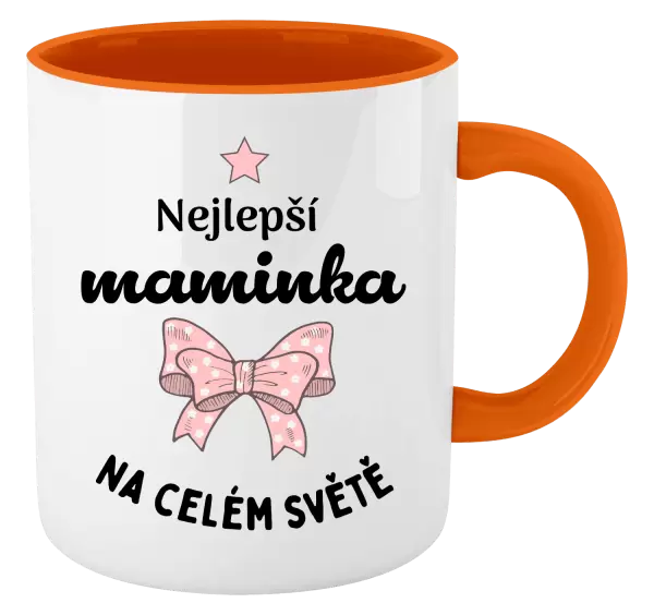 Hrnek Nejlepší maminka na celém světě - mašlička