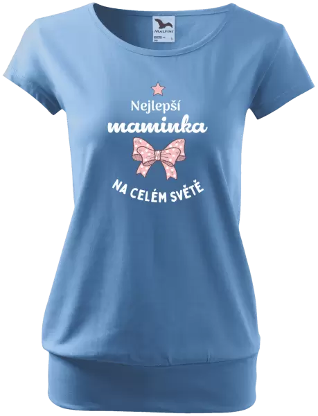 Dámské tričko Nejlepší maminka na celém světě - mašlička