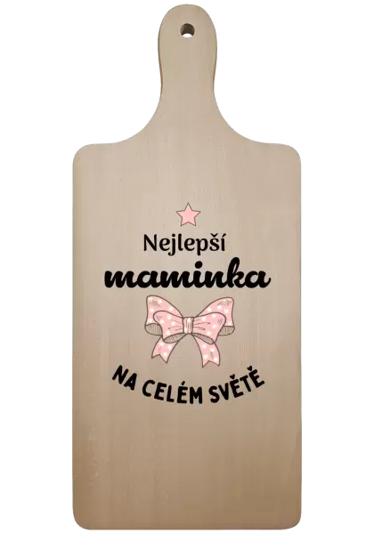 Prkénko Nejlepší maminka na celém světě - mašlička