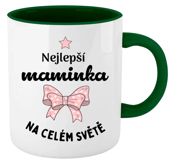 Hrnek Nejlepší maminka na celém světě - mašlička