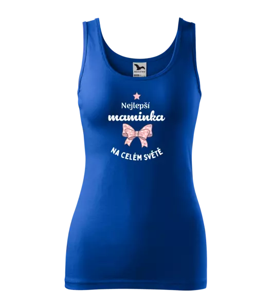 Dámské tílko Nejlepší maminka na celém světě - mašlička