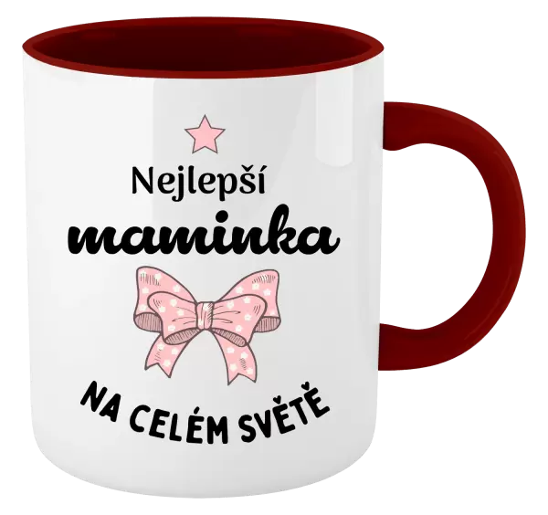 Hrnek Nejlepší maminka na celém světě - mašlička