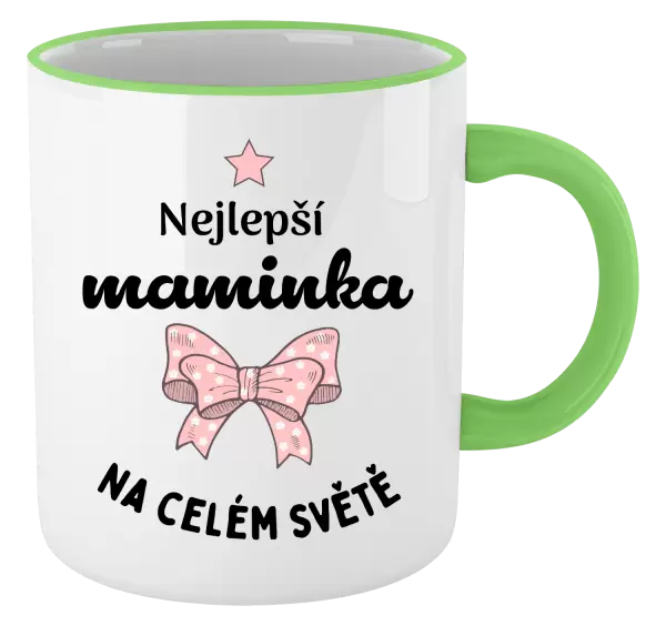 Hrnek Nejlepší maminka na celém světě - mašlička