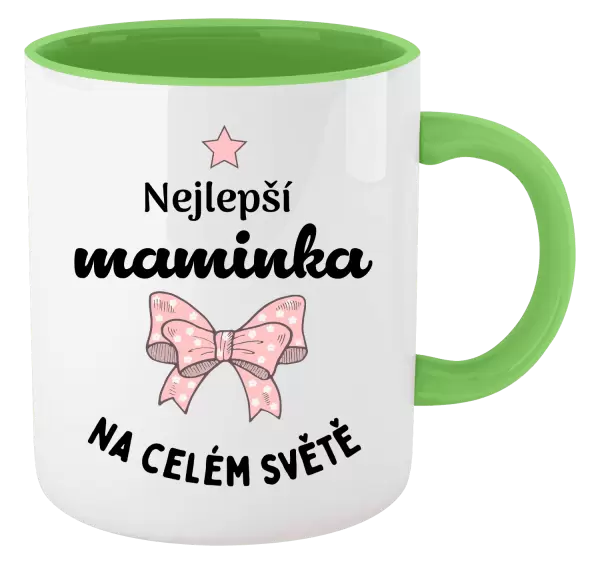 Hrnek Nejlepší maminka na celém světě - mašlička