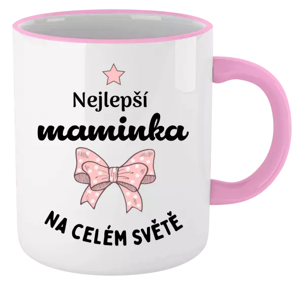 Hrnek Nejlepší maminka na celém světě - mašlička