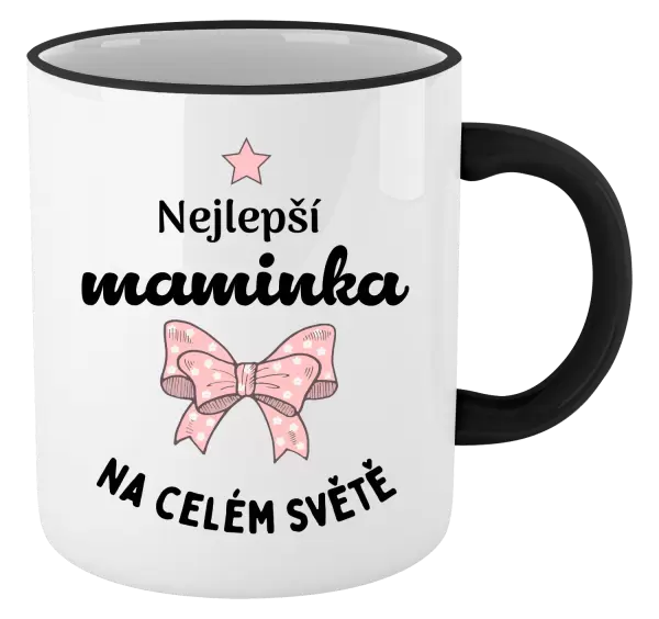Hrnek Nejlepší maminka na celém světě - mašlička