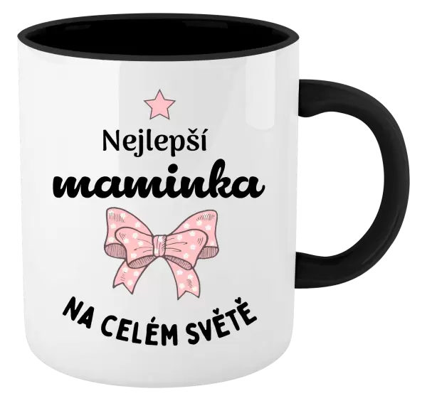 Hrnek Nejlepší maminka na celém světě - mašlička