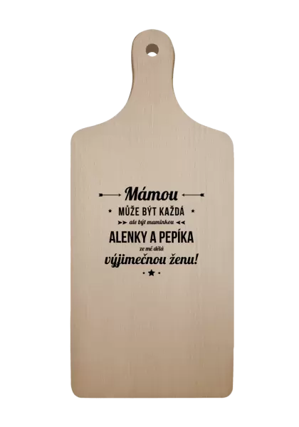 Prkénko Mámou může být každá se jmény