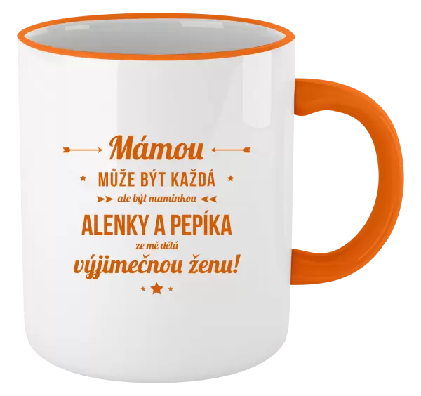 Hrnek Mámou může být každá se jmény