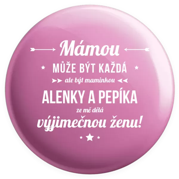 Placka Mámou může být každá se jmény