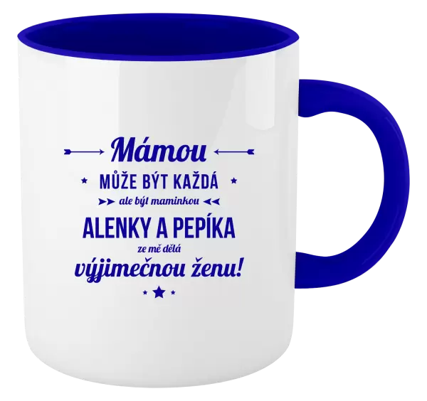 Hrnek Mámou může být každá se jmény