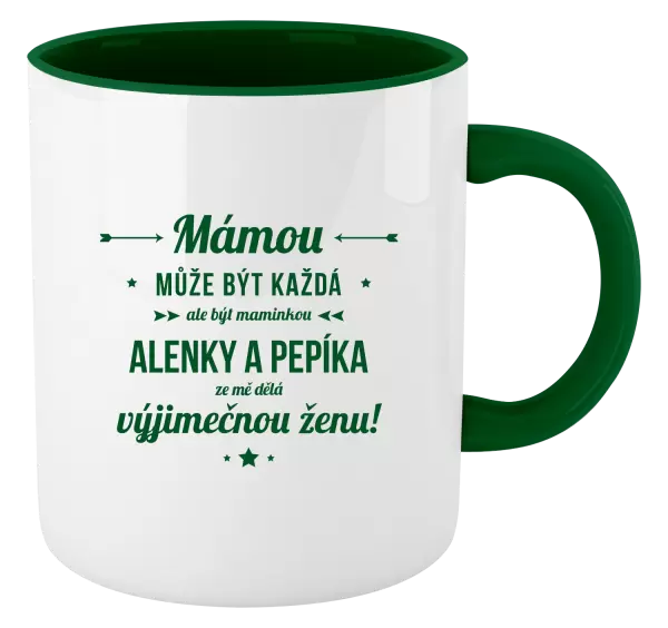 Hrnek Mámou může být každá se jmény