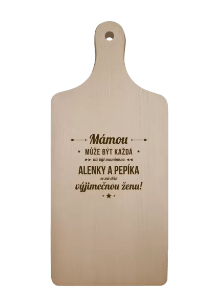 Prkénko Mámou může být každá se jmény
