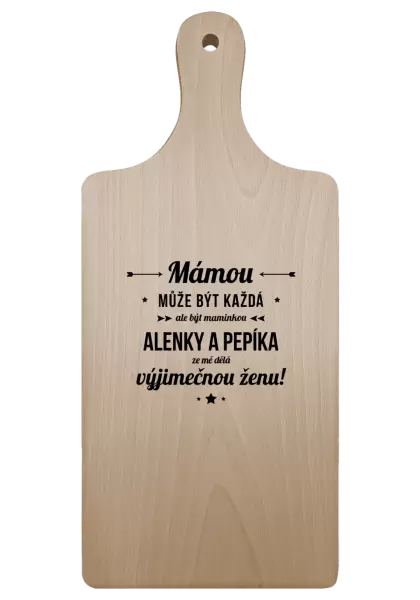 Prkénko Mámou může být každá se jmény