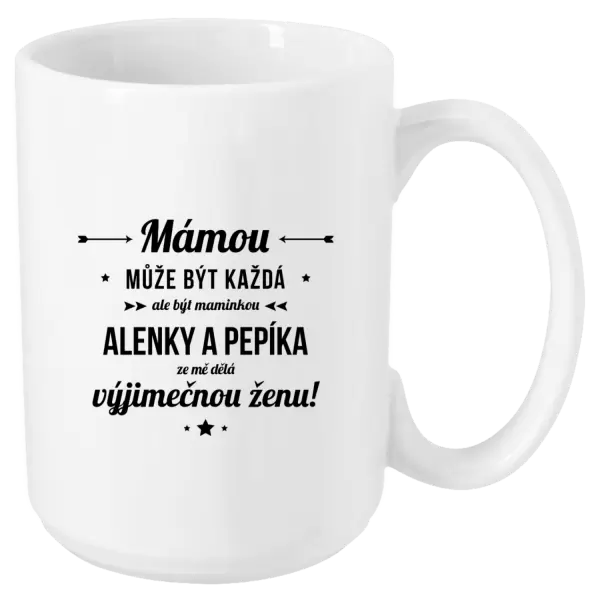 Hrnek Mámou může být každá se jmény