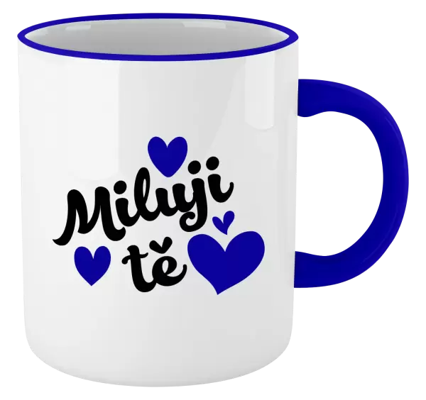 Hrnek Miluji tě - srdíčka