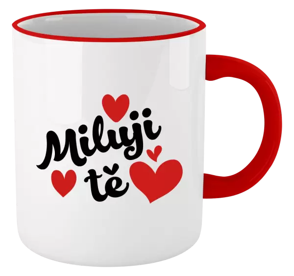 Hrnek Miluji tě - srdíčka