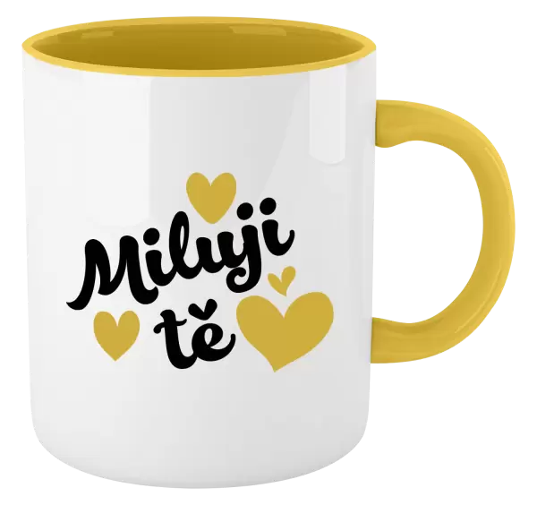 Hrnek Miluji tě - srdíčka